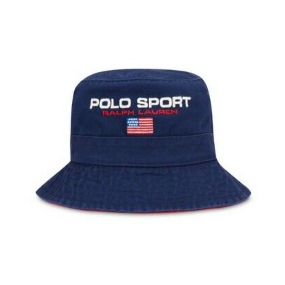 NWT Men's Ralph Lauren Polo Logo Fleece Bucket Hat